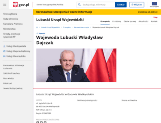 wojewodalubuski.pl screenshot