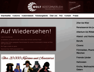 wolf-kostuemverleih.de screenshot