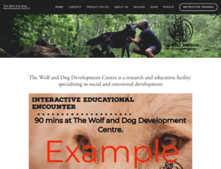wolfanddogdevelopment.org screenshot