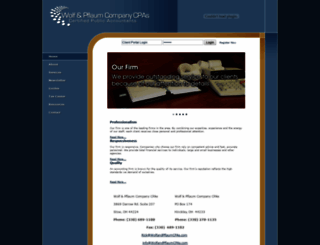 wolfandpflaumcpas.com screenshot