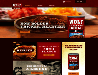 wolfbrandchili.com screenshot