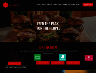 wolfburgers.com screenshot