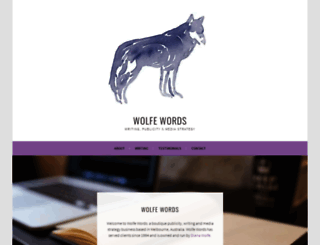 wolfewords.com.au screenshot