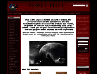 wolfhillammo.com screenshot