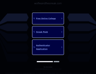 wolfieandthesneak.com screenshot