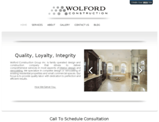 wolfordconstruction.com screenshot