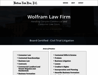 wolframlawfirm.com screenshot