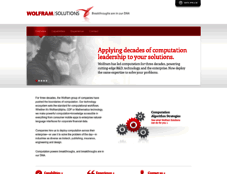 wolframsolutions.com screenshot