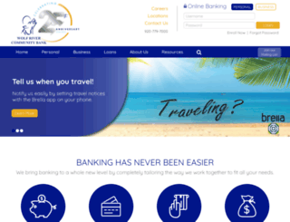 wolfriverbank.com screenshot