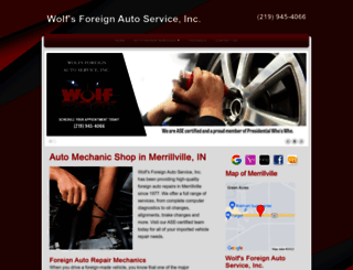 wolfsautorepair.com screenshot