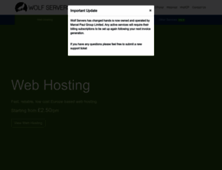 wolfservers.co.uk screenshot
