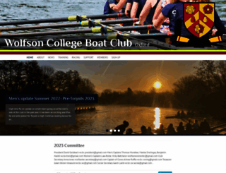 wolfsonrowing.org screenshot