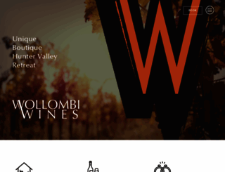 wollombiwines.com.au screenshot