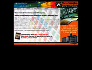 wolverhamptonprintcompany.co.uk screenshot