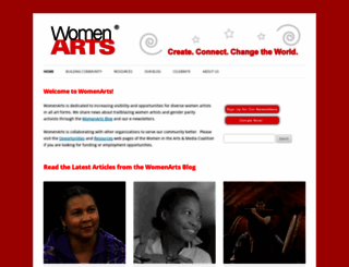 womenarts.org screenshot