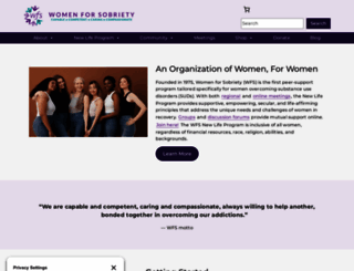 womenforsobriety.org screenshot