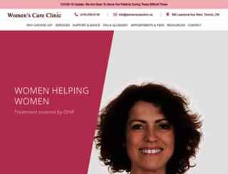 womenscareclinic.ca screenshot