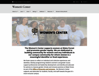 womenscenter.wfu.edu screenshot