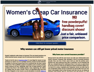 womenscheapcarinsurance.org.uk screenshot
