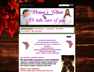 womensclinic.za.net screenshot