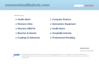 womenshealthalerts.com screenshot