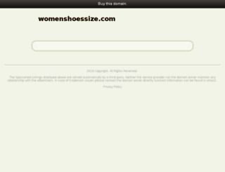 womenshoessize.com screenshot
