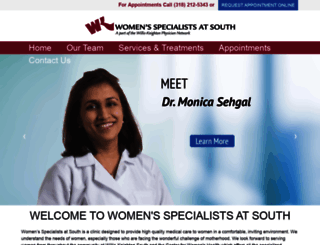 womensspecialistsatsouth.com screenshot