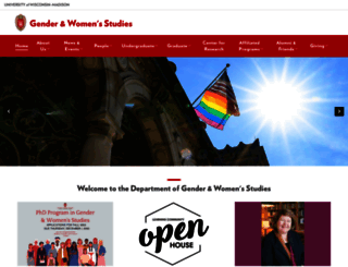 womenstudies.wisc.edu screenshot