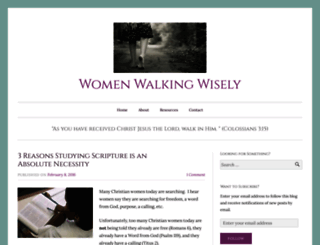 womenwalkingwisely.com screenshot