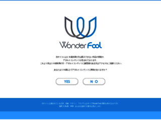 wonder-fool.jp screenshot
