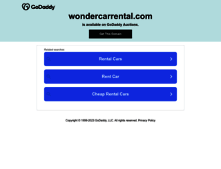 wondercarrental.com screenshot