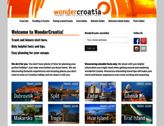 wondercroatia.com screenshot