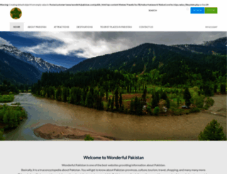 wonderfulpakistan.com screenshot