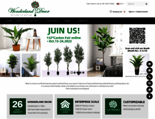 wonderland-artificialtree.com screenshot