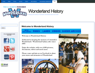 wonderlandhistory.net screenshot