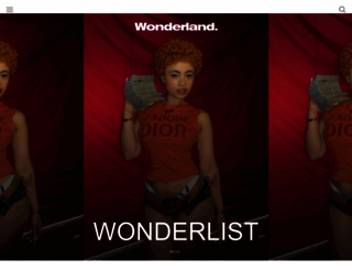 wonderlandmagazine.com screenshot