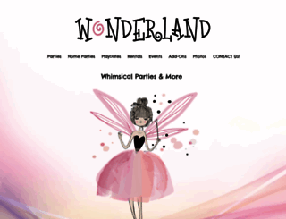wonderlandpartiesct.com screenshot