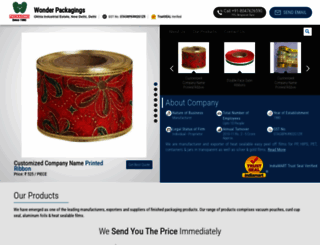 wonderpackaging.com screenshot