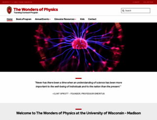 wonders.physics.wisc.edu screenshot