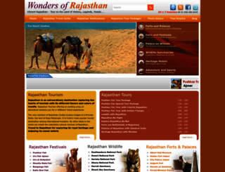 wondersofrajasthan.com screenshot
