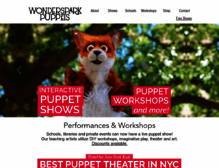 wondersparkpuppets.com screenshot