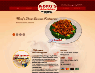 wongsasiancuisine.com screenshot