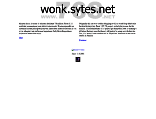 wonk.sytes.net screenshot