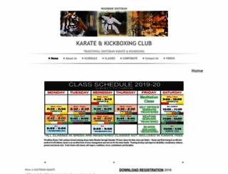 woodbinekarate.com screenshot