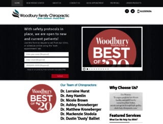 woodburyfamilychiropractic.com screenshot