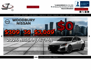 woodburynissan.com screenshot