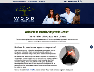 woodchiropracticcenter.com screenshot