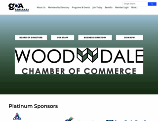 wooddalechamber.com screenshot