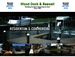 wooddockandseawall.com screenshot