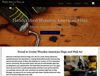 wooden-american-flags.com screenshot